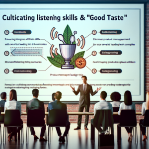 “Harnessing Listening Skills and Good Taste for Superior SEO Strategy”