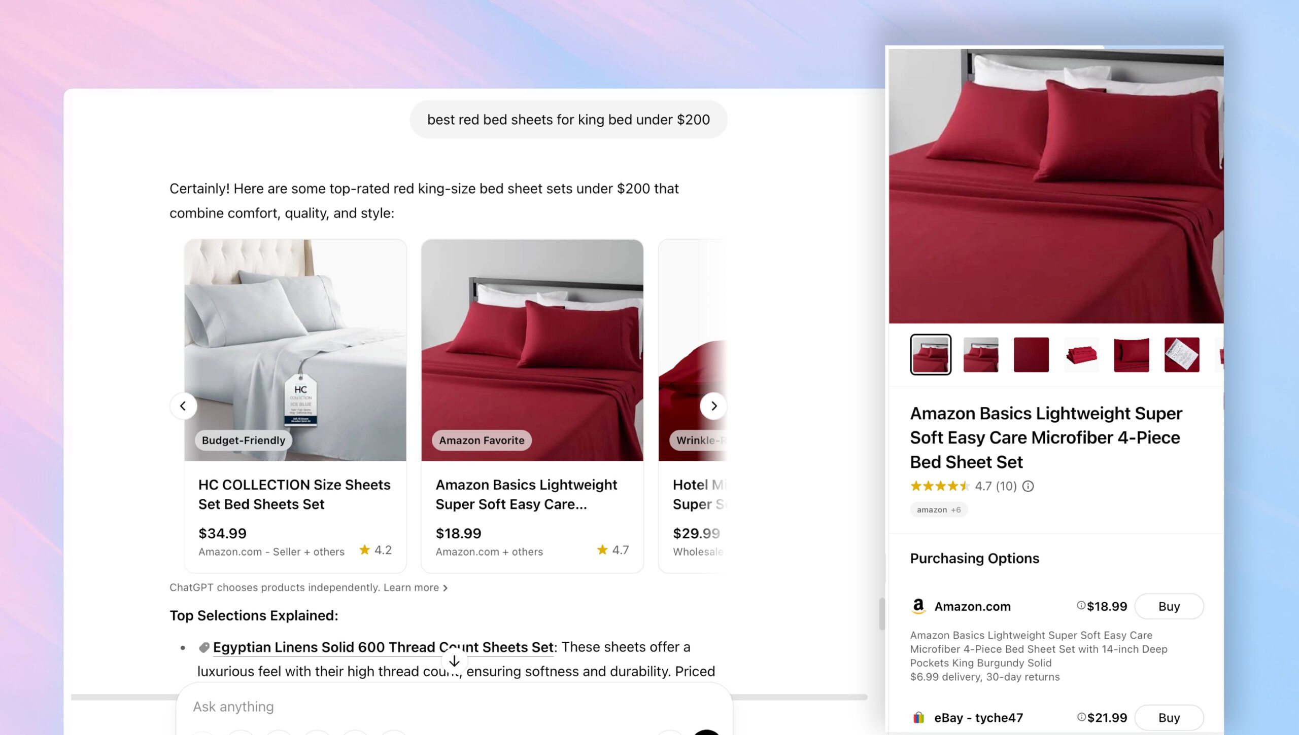 ChatGPT Shopping vs. Google Shopping Free Listings